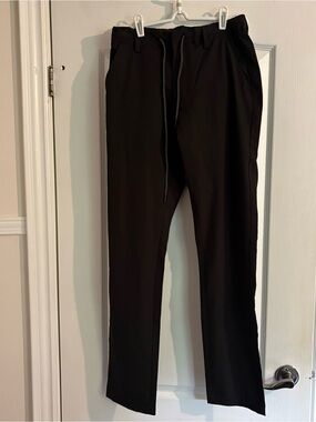 Alton Gray Aero Pull-On Black Men’s Drawstring Snap Button Pants